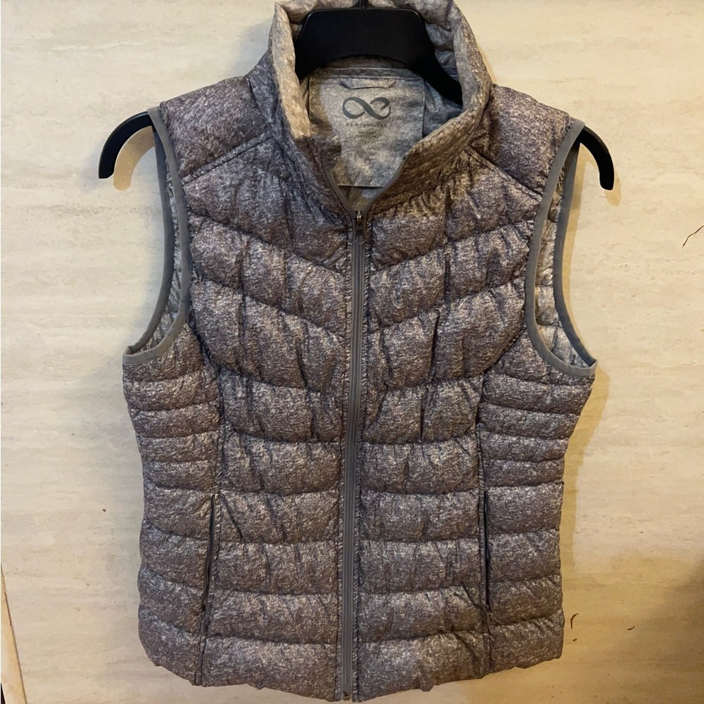 Be Boundless Charcoal Down Feathers Quilted Women's Puffer Lightweight Vest